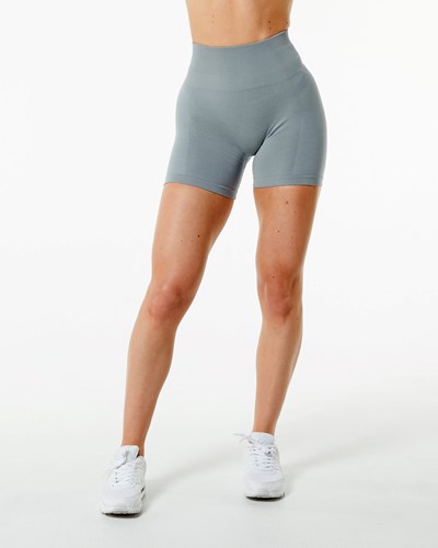 Pantalones Cortos Alphalete Precios - Seamless Scrunch 4.5 Corta Mujer Gris